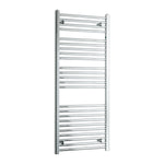 1300x550mm Heated Flat Towel Radiator Chrome Central Heating