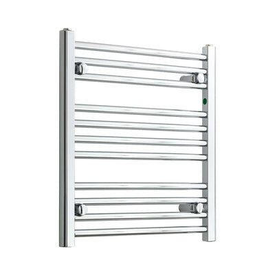 600x550mm Heated Flat Towel Radiator Chrome Central Heating