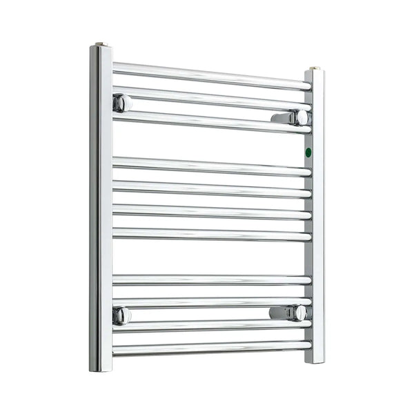 600x550mm Heated Flat Towel Radiator Chrome Central Heating