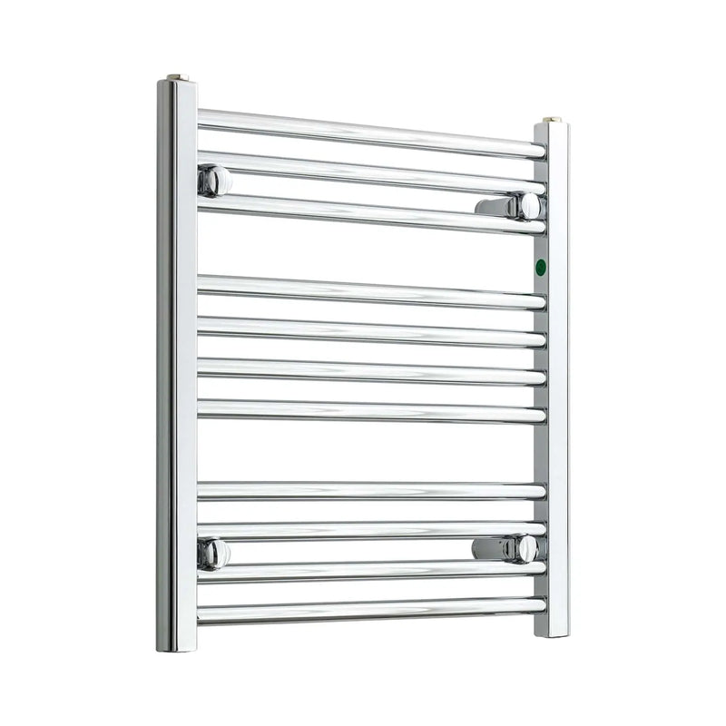 600x550mm Heated Flat Towel Radiator Chrome Central Heating