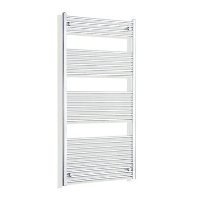 1600 mm High x 750 mm Wide Heated Straight Towel Rail Chrome