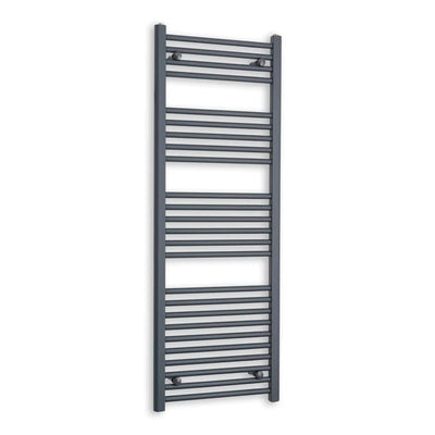 1400x500mm Heated Anthracite Towel Radiator Central Heating