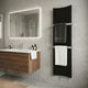 Black Bone Designer Heated Towel Rail 1200×300mm