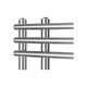 900x500mm Difta Pre Filled Electric Towel Rail Flat Chrome
