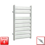 500mm Wide 800mm High Pre-Filled Chrome Electric Towel Rail Radiator With Thermostatic GT Element