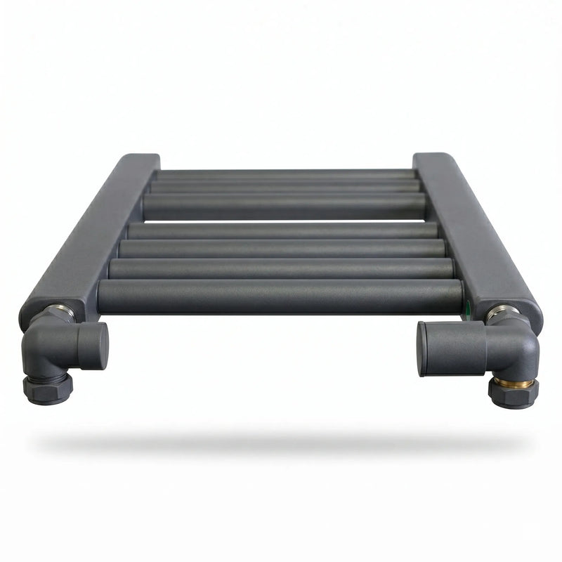 800x400mm Heated Straight Anthracite-Sand Grey Towel Rail