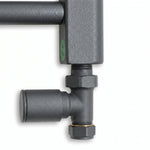 1400x500mm Heated Anthracite Towel Radiator Central Heating