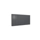 Reina Casina Horizontal Anthracite Double panel aluminium radiator 600 x 1230mm