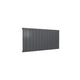 Reina Casina Horizontal Anthracite Single panel aluminium radiator 600 x 1230mm