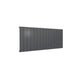 Reina Casina Horizontal Anthracite Double panel aluminium radiator 600 x 1420mm