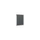 Reina Casina Horizontal Anthracite Single panel aluminium radiator 600 x 470mm