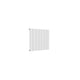 Reina Casina Horizontal White Single panel aluminium radiator 600 x 660mm