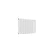 Reina Casina Horizontal White Single panel aluminium radiator 600 x 850mm