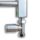 700x400mm Heated Straight Towel Rail Chrome - Elegant Radiators
