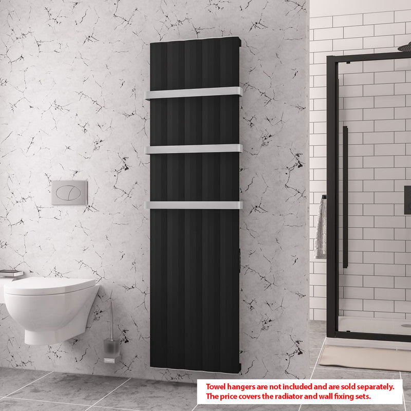 Dry Element Aluminium Radiator black hanger bar