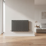 Elegant Rondy 600mm Anthracite Horizontal Designer Radiator Single & Double Panel