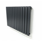 Elegant Flatty Anthracite Horizontal Column Panel Radiator 600 Height – Single/Double