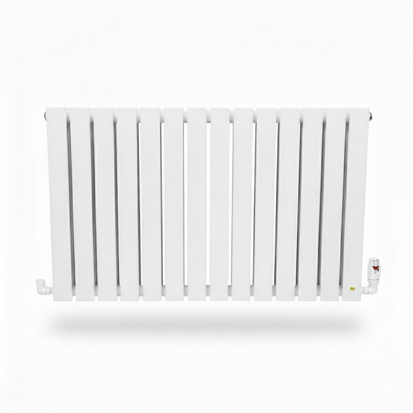Elegant Flatty White Horizontal Column Panel Radiators – 600mm Height Single / Double