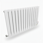 Elegant Flatty White Horizontal Column Panel Radiators – 600mm Height Single / Double