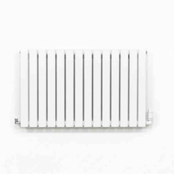 Elegant Flatty White Horizontal Column Panel Radiators – 600mm Height Single / Double