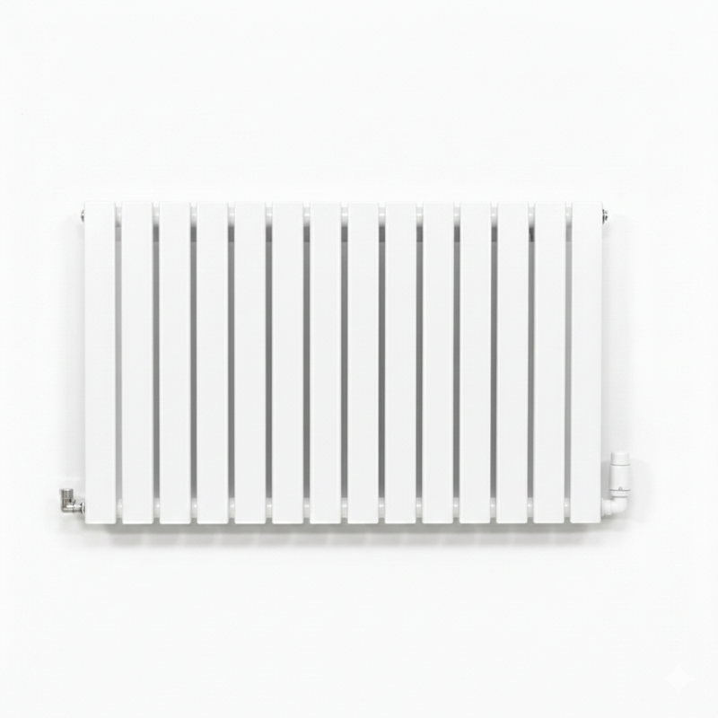 Elegant Flatty White Horizontal Column Panel Radiators – 600mm Height Single / Double