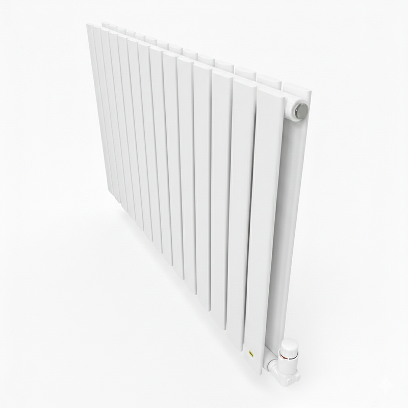 Elegant Flatty White Horizontal Column Panel Radiators – 600mm Height Single / Double
