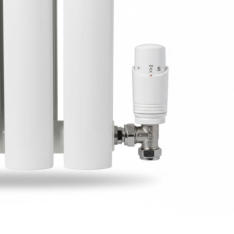 Elegant Rondy 600mm White Horizontal Designer Radiator Single & Double Panel