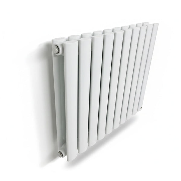 Elegant Rondy 600mm White Horizontal Designer Radiator Single & Double Panel