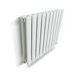 Elegant Rondy 600mm White Horizontal Designer Radiator Single & Double Panel