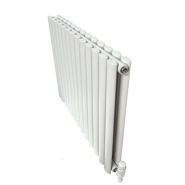 Elegant Rondy 600mm White Horizontal Designer Radiator Single & Double Panel