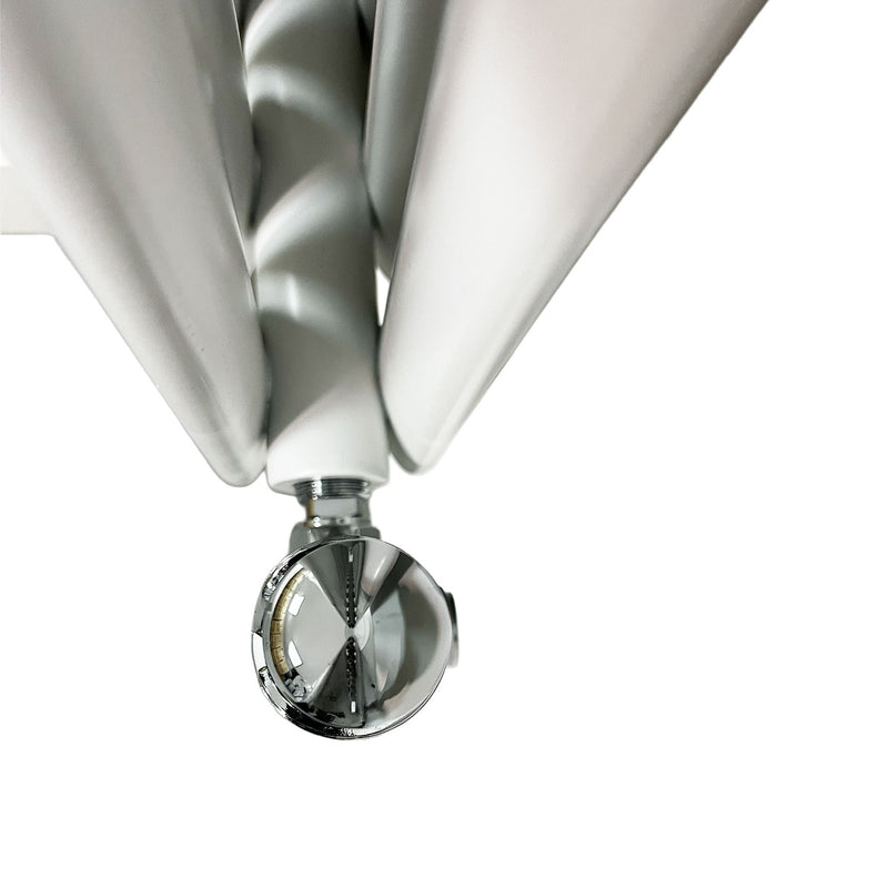 Elegant Rondy 600mm White Horizontal Designer Radiator Single & Double Panel