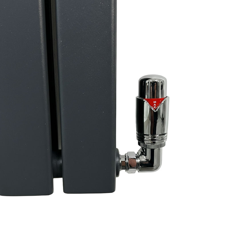 Elegant Flatty Anthracite Horizontal Column Panel Radiator 600 Height – Single/Double