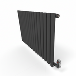 Elegant Rondy 600mm Anthracite Horizontal Designer Radiator Single & Double Panel
