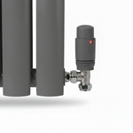 Elegant Rondy 600mm Anthracite Horizontal Designer Radiator Single & Double Panel