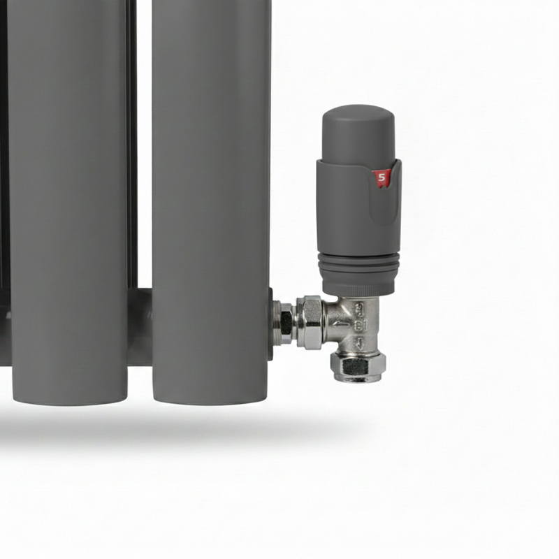 Elegant Rondy 600mm Anthracite Horizontal Designer Radiator Single & Double Panel