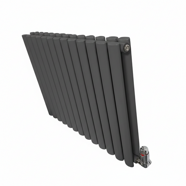 Elegant Rondy 600mm Anthracite Horizontal Designer Radiator Single & Double Panel