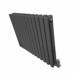 Elegant Rondy 600mm Anthracite Horizontal Designer Radiator Single & Double Panel