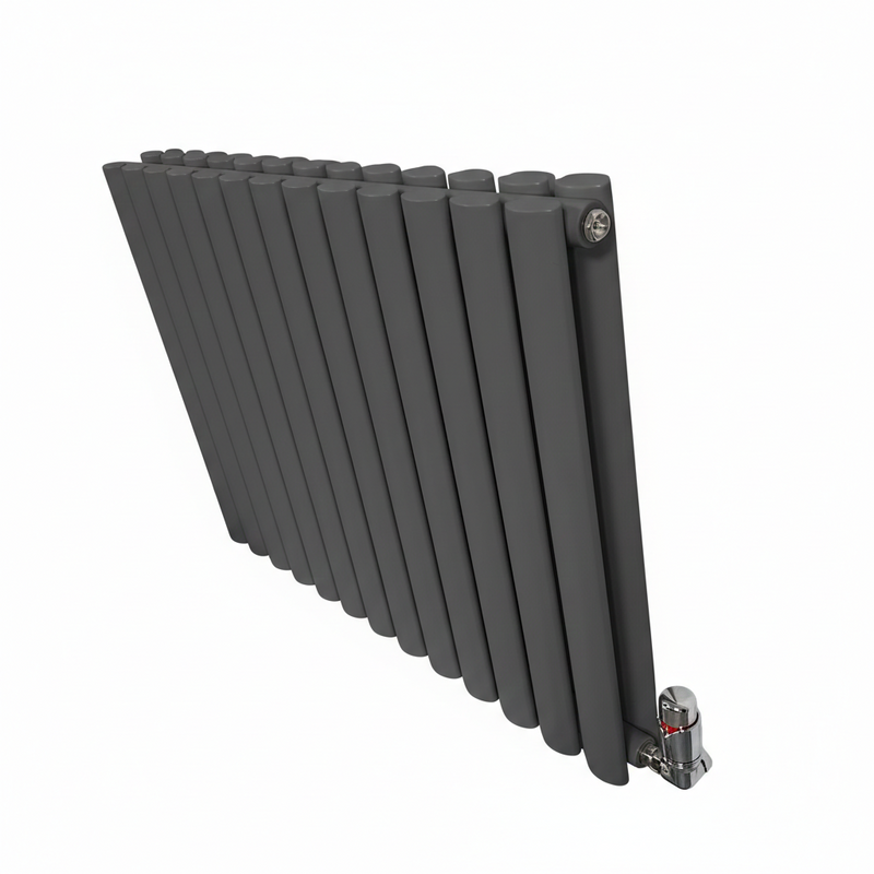 Elegant Rondy 600mm Anthracite Horizontal Designer Radiator Single & Double Panel
