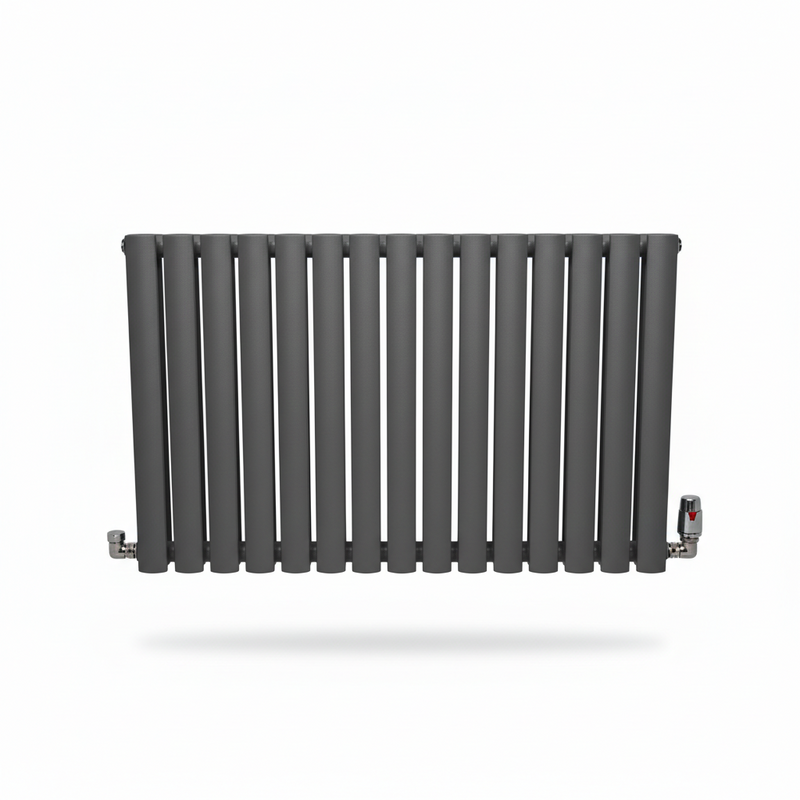 Elegant Rondy 600mm Anthracite Horizontal Designer Radiator Single & Double Panel