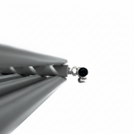 Elegant Rondy 600mm Anthracite Horizontal Designer Radiator Single & Double Panel