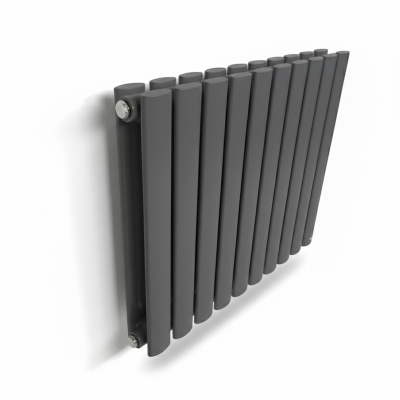 Elegant Rondy 600mm Anthracite Horizontal Designer Radiator Single & Double Panel
