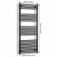 550mm x 1600mm Black Flat Towel Rail Dimensions and Specification Diagram