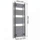 600mm x 1400mm Black Flat Towel Rail Dimensions and Specification Diagram