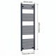 600mm x 1600mm Black Flat Towel Rail Dimensions and Specification Diagram