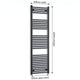 600mm x 1800mm Black Flat Towel Rail Dimensions and Specification Diagram