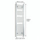Chrome towel rail dimensions — 300mm × 1200mm