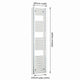 Chrome towel rail dimensions — 300mm × 1600mm