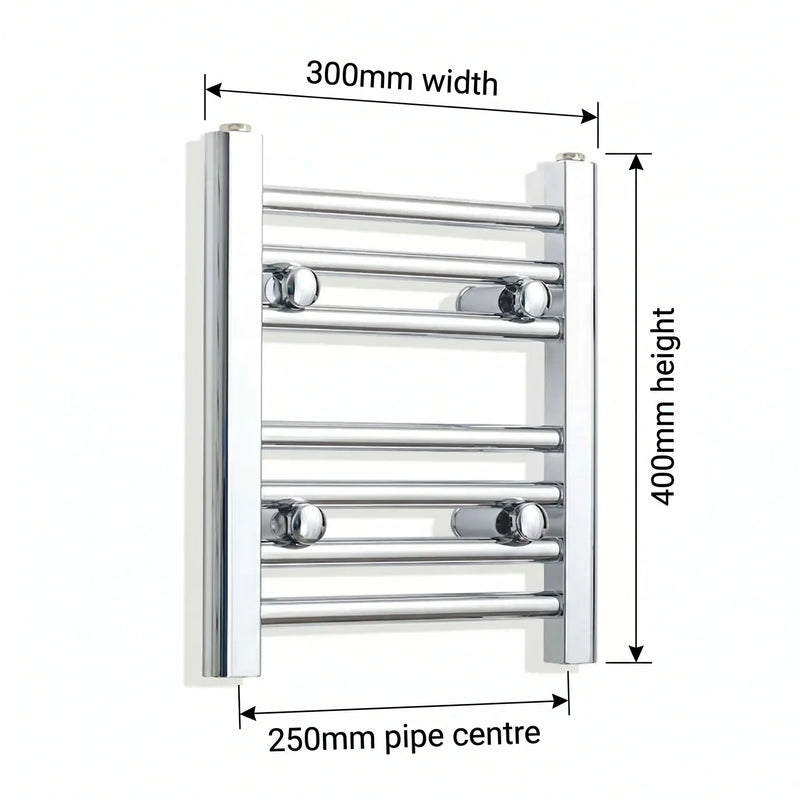 Chrome towel rail dimensions — 300mm × 400mm