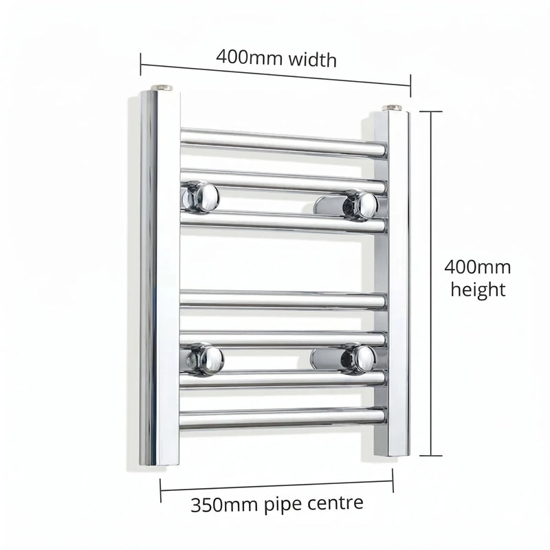 Chrome towel rail dimensions — 400mm × 400mm