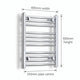 Chrome towel rail dimensions — 400mm × 600mm